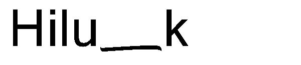 Hiluck字体