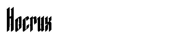 Hocrux字体