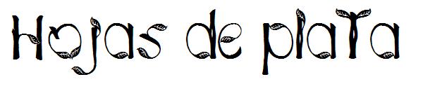 Hojas de plata字体