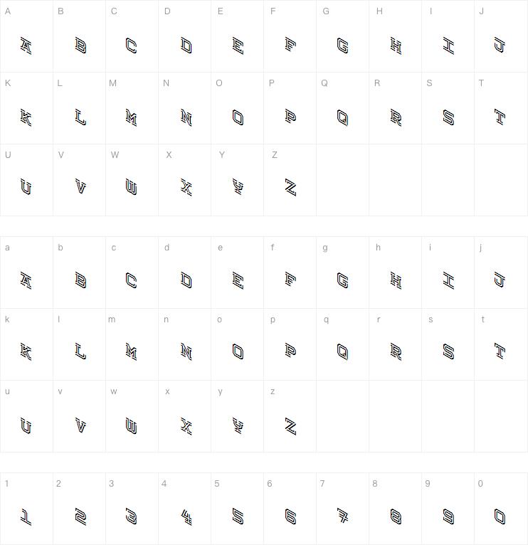 Hokjesgeestcube字体