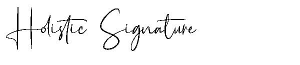 Holistic Signature字体