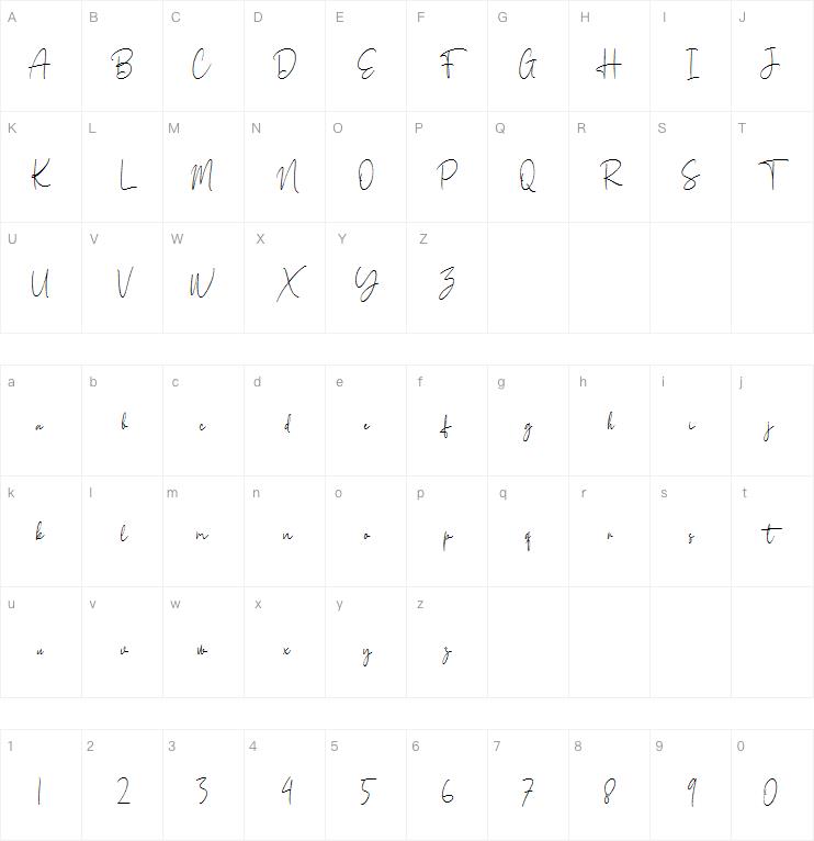 Holistic Signature字体