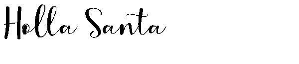 Holla Santa字体