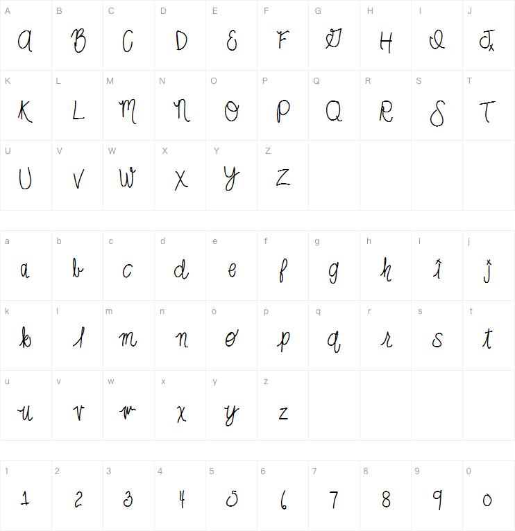 HomegirlJessa字体