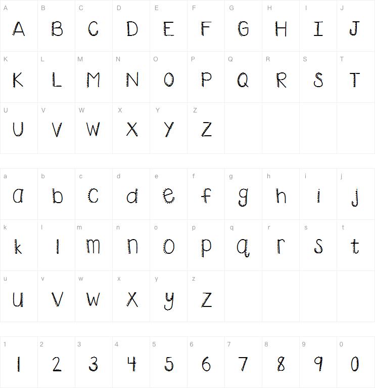 HomegirlMosquito字体