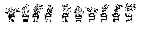 Home Plants字体