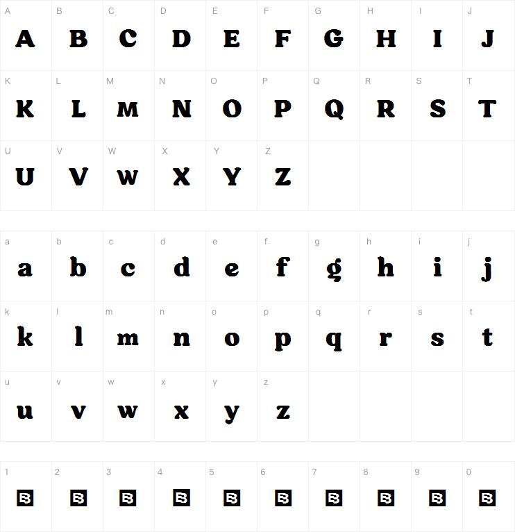 Hornbill字体