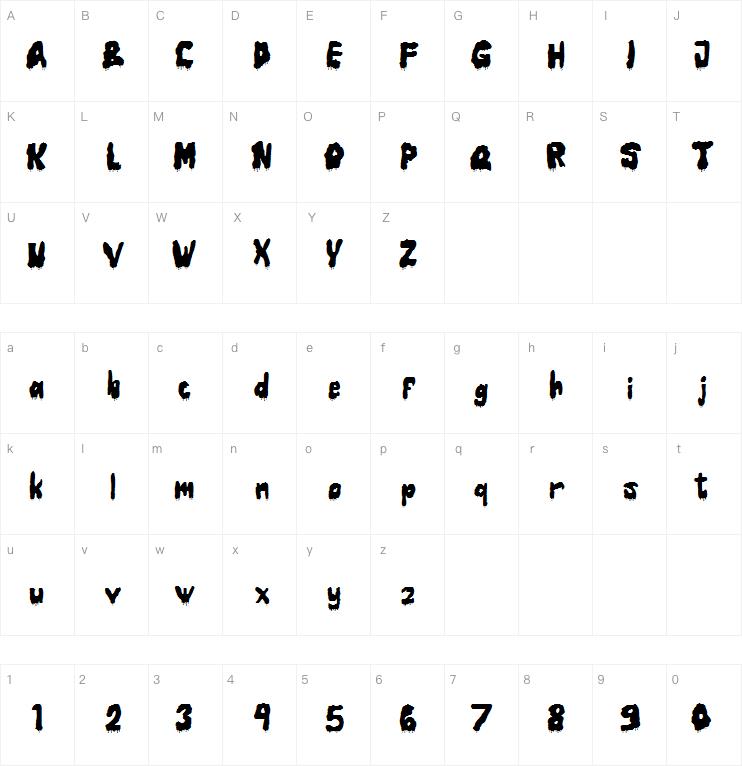 Horror Night Drip字体