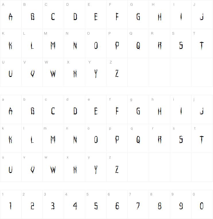 Horroroid字体