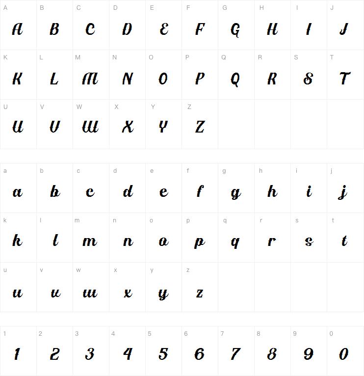 Horseboy flanel字体