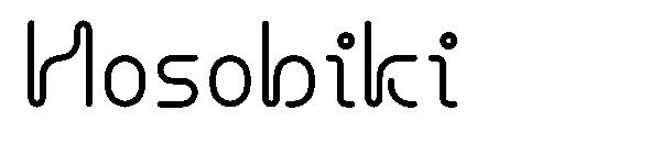 Hosobiki字体