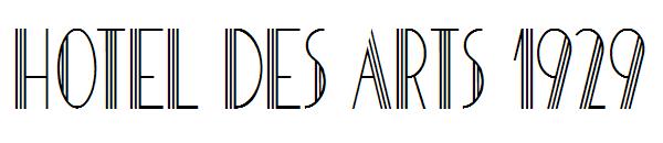 HOTEL DES ARTS 1929字体