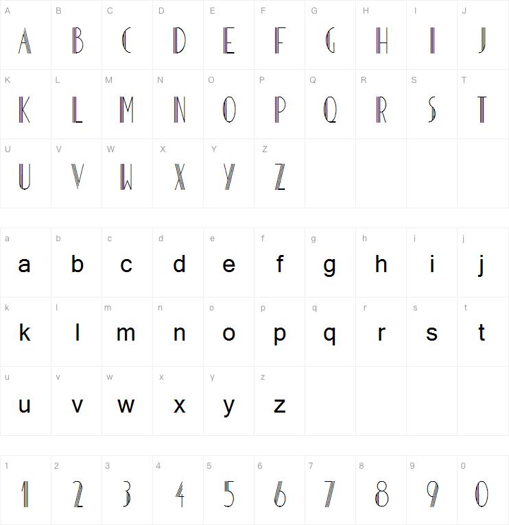 HOTEL DES ARTS 1929字体