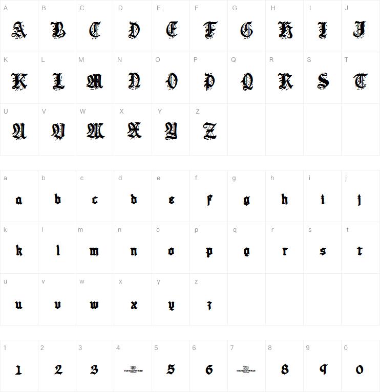 House of the Dragon Color字体