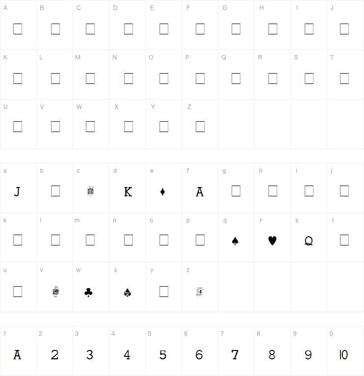 Hoyle Playing Cards字体