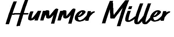 Hummer Miller字体