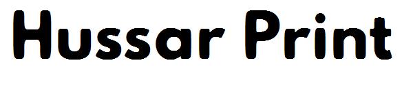Hussar Print字体