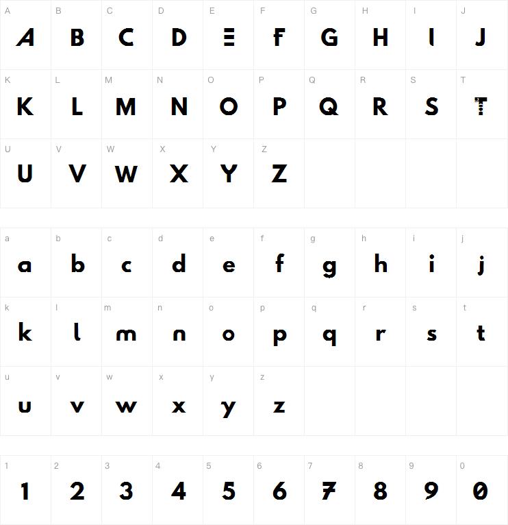 Hussar Techniczny字体