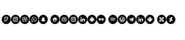 Icons Social Media 10字体