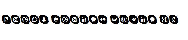 Icons Social Media 17字体