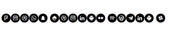 Icons Social Media 8字体