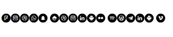 Icons Social Media 9字体