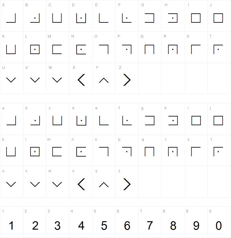 Illuminati Masonic Cipher字体