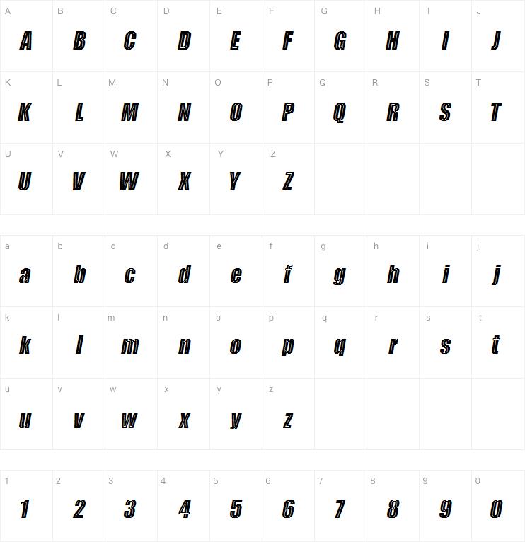 Impactada字体