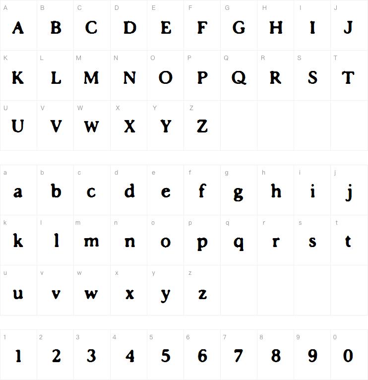Impossibilium BRK字体