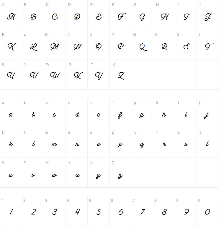 Indonesia Script字体