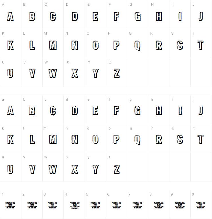 Intaglio DEMO字体