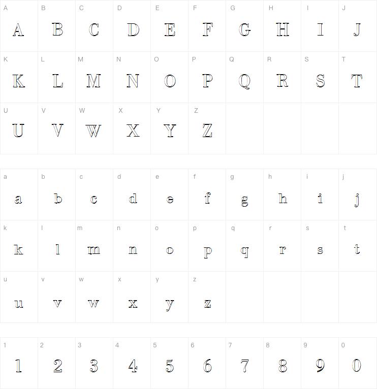 IntellectaBodoned Beveled字体