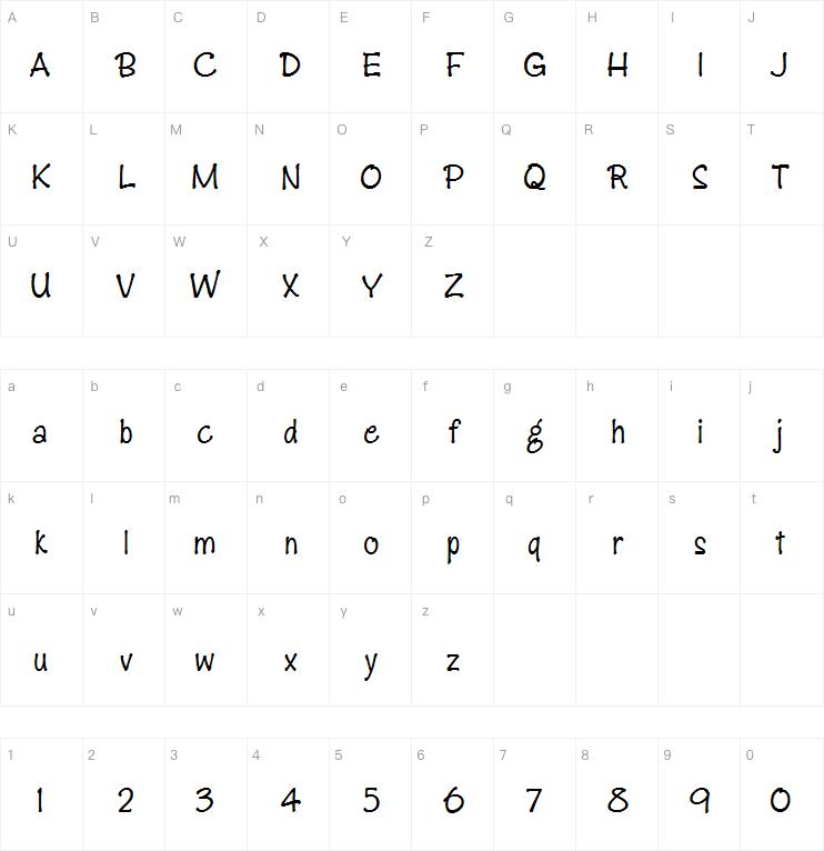 BB Into The Nothing字体
