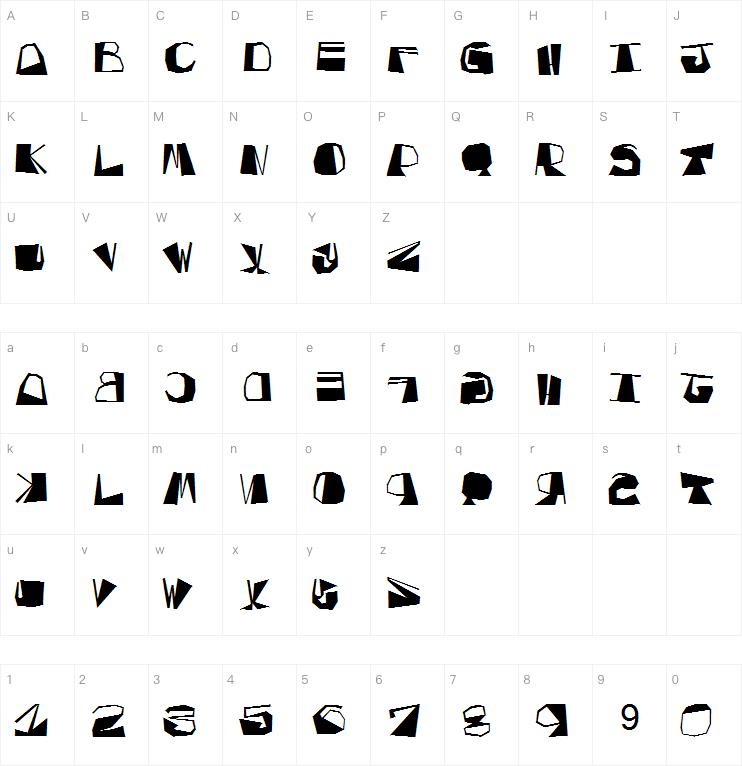 Inversed Script字体