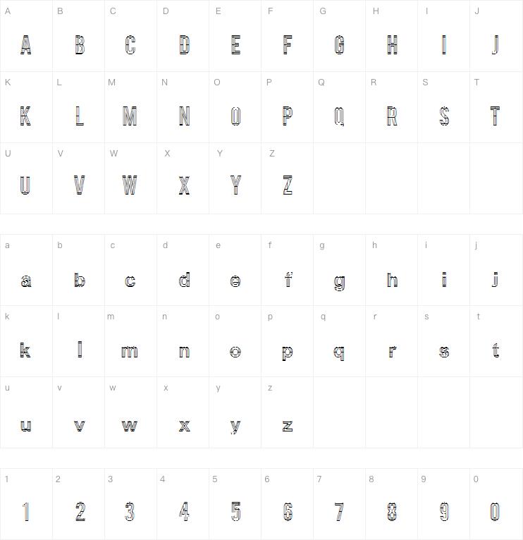 Irawan V.1字体