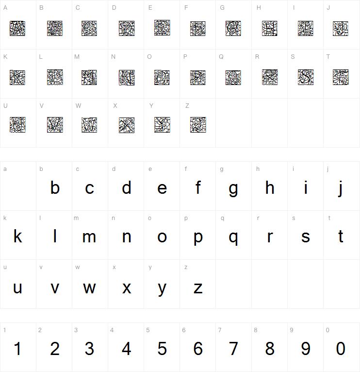 IronGlass DropCaps字体