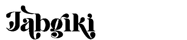 Jabgiki字体