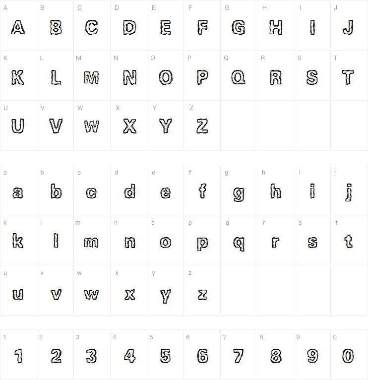 Jagged BRK字体