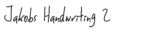 Jakobs Handwriting 2字体
