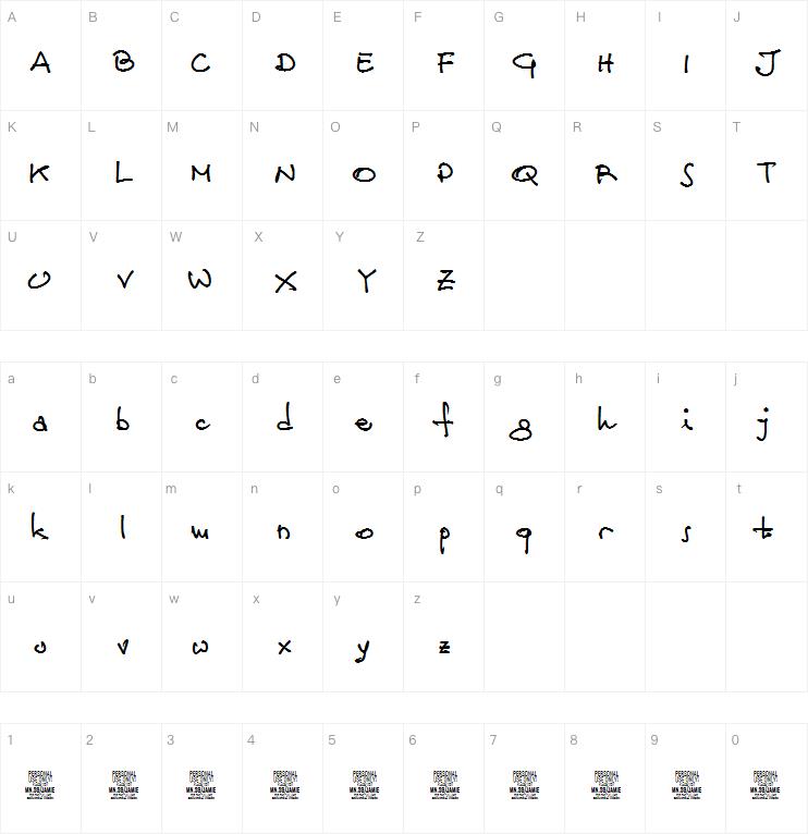 Jamie Handwriting字体