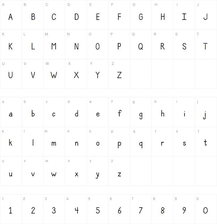 Janda Polkadot Punch字体