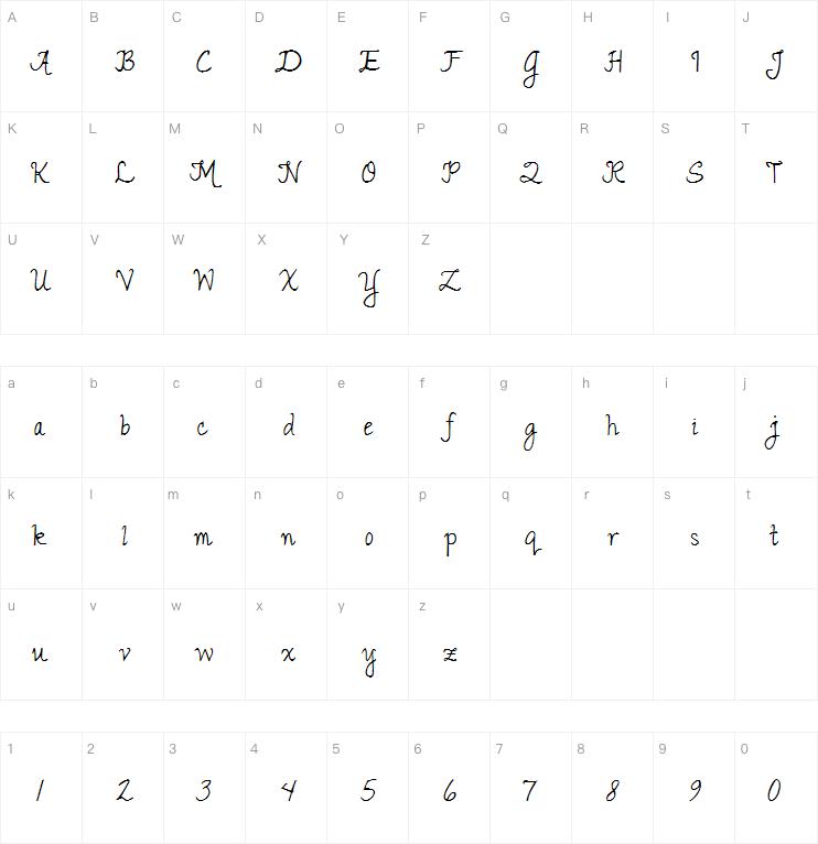 Janda Romantic字体