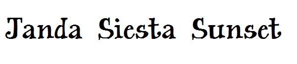 Janda Siesta Sunset字体