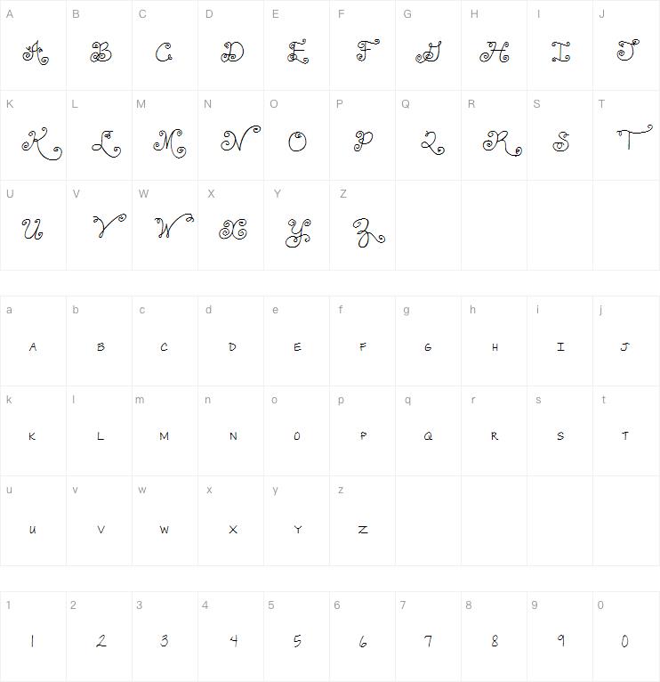 Janda Swirlygirl字体