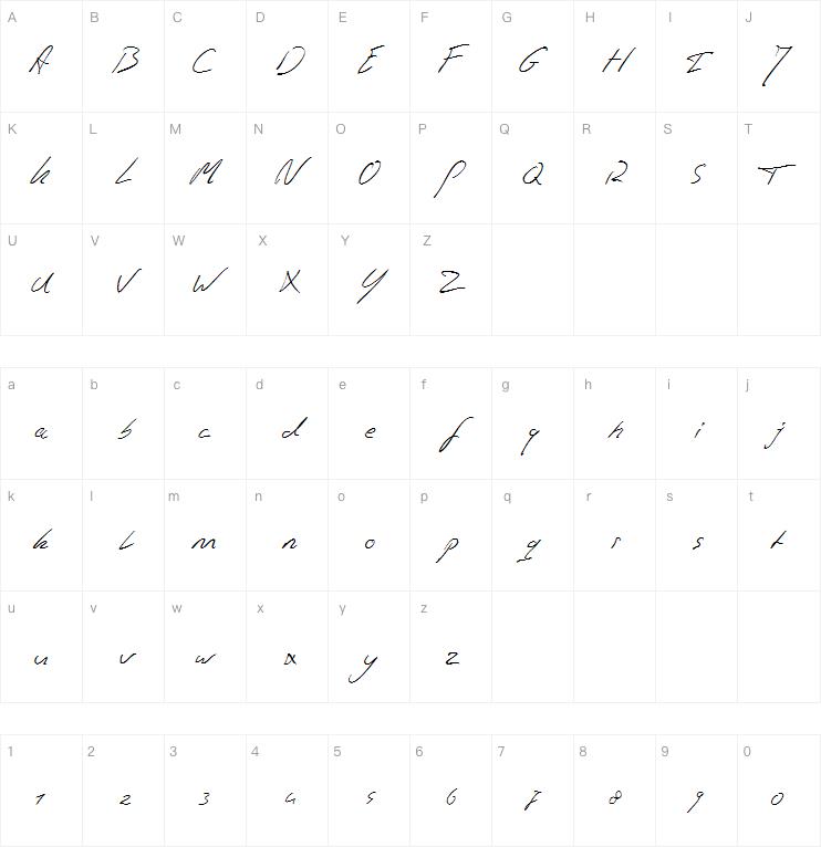 Jaspers Handwriting字体