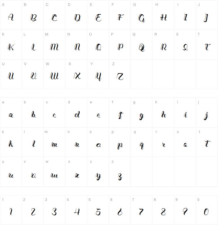 Java Calligraphy字体