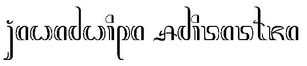 Jawadwipa Adisastra字体