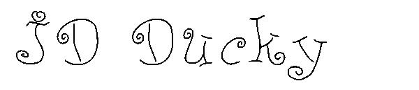 JD Ducky字体