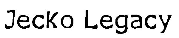 Jecko Legacy字体