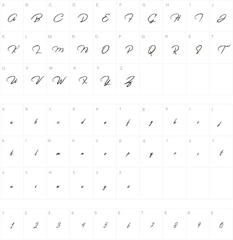 Jefinian Script字体